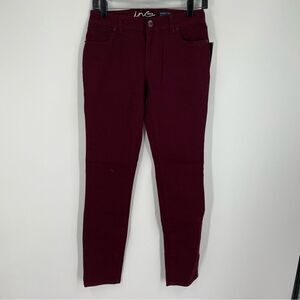 INC Denim Women’s Skinny Leg Regular Fit Jeans Burgundy size 0